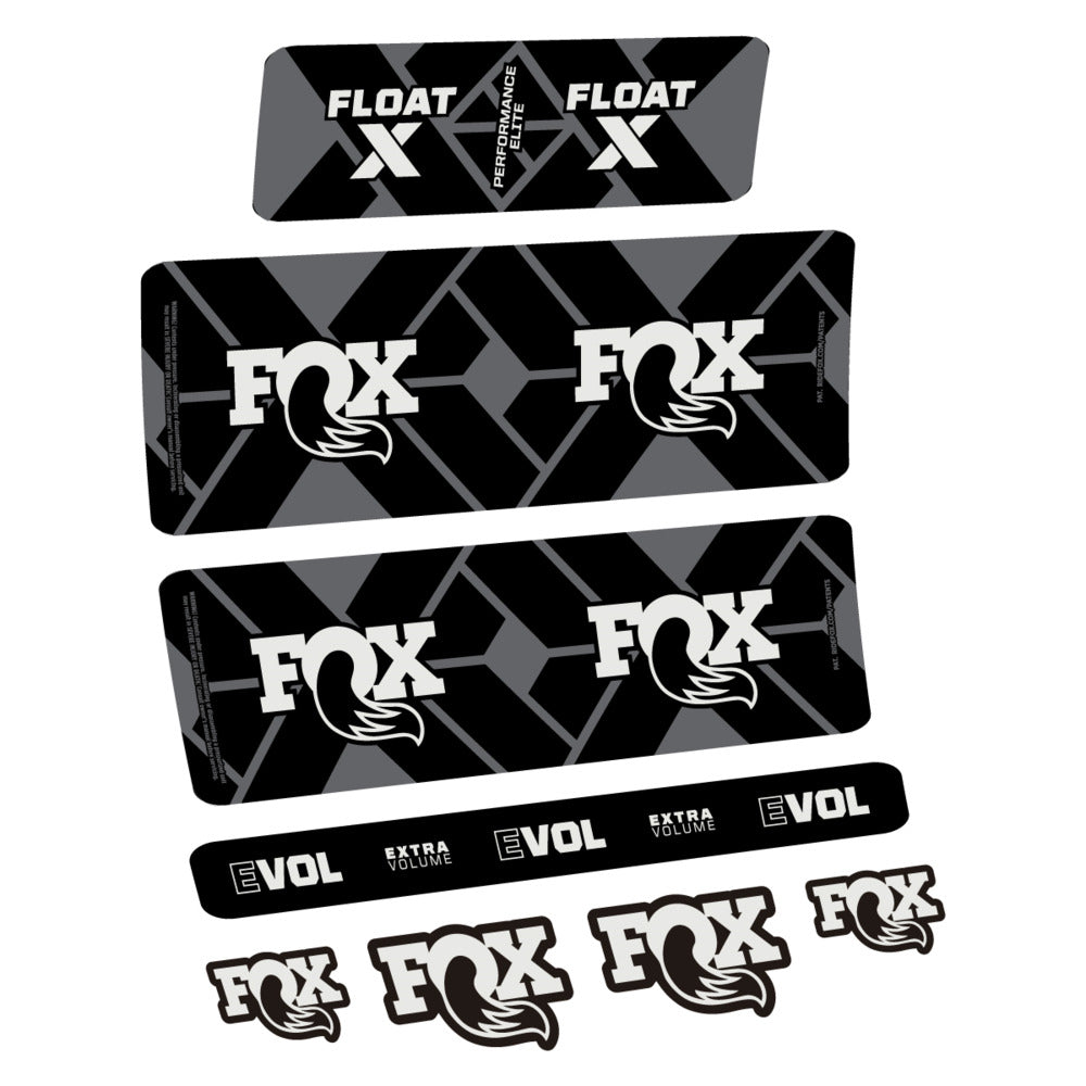 Stickers Fox Float X Performance Elite 2027 compatibles - Autocollants amortisseur VTT