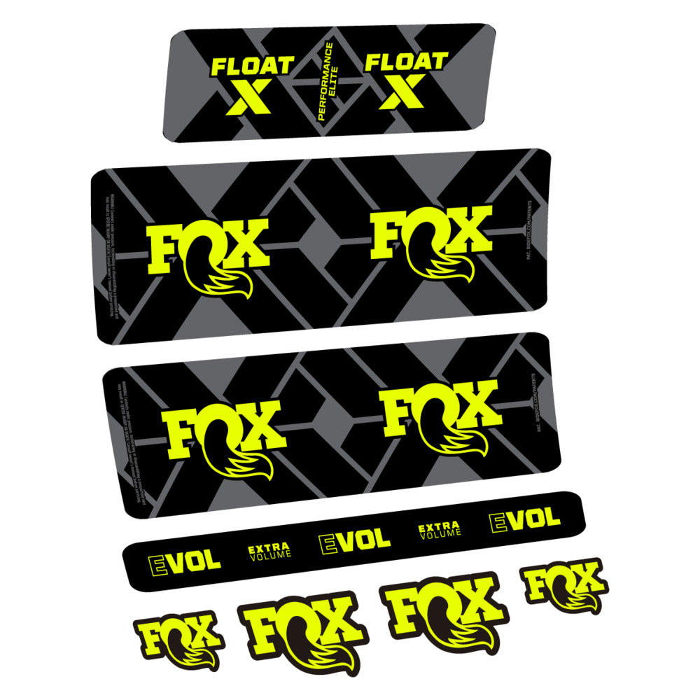 Stickers Fox Float X Performance Elite 2027 compatibles - Autocollants amortisseur VTT