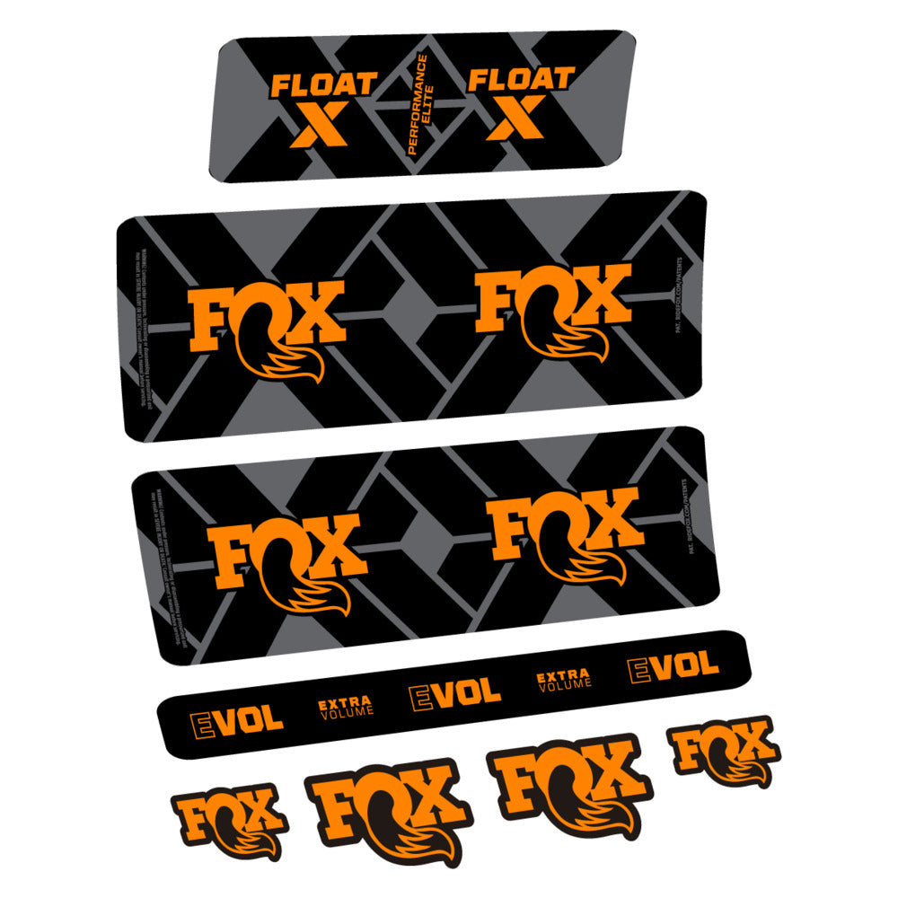 Stickers Fox Float X Performance Elite 2027 compatibles - Autocollants amortisseur VTT