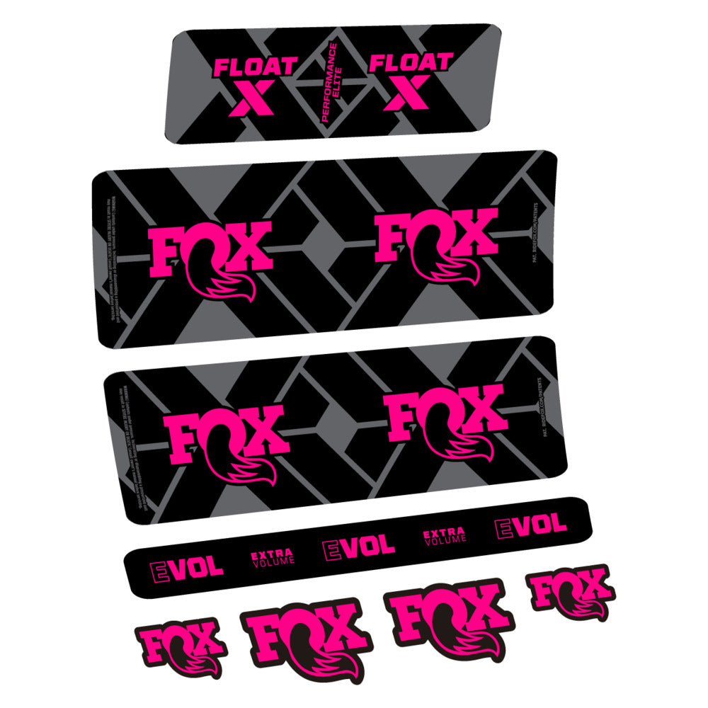 Stickers Fox Float X Performance Elite 2027 compatibles - Autocollants amortisseur VTT