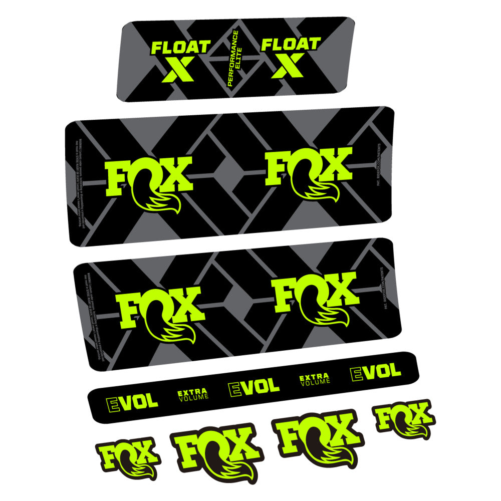 Stickers Fox Float X Performance Elite 2027 compatibles - Autocollants amortisseur VTT