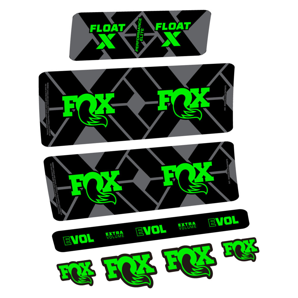 Stickers Fox Float X Performance Elite 2027 compatibles - Autocollants amortisseur VTT