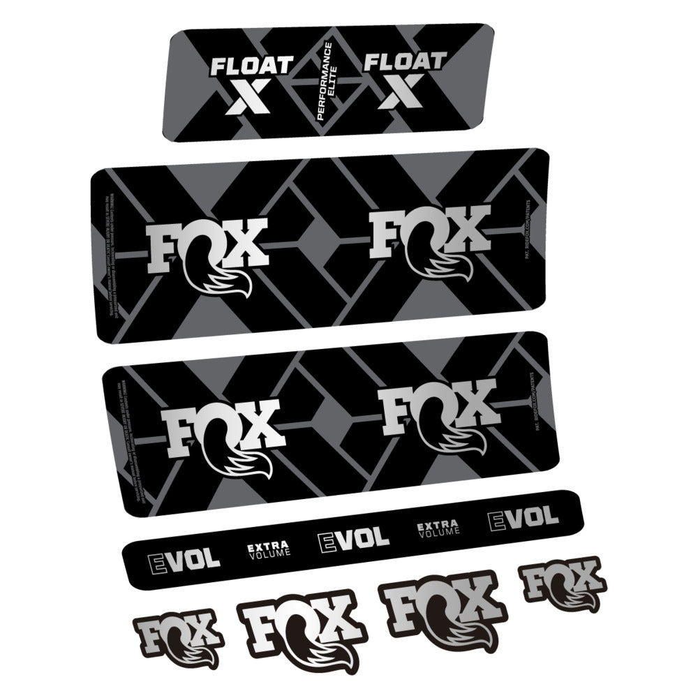 Stickers Fox Float X Performance Elite 2027 compatibles - Autocollants amortisseur VTT
