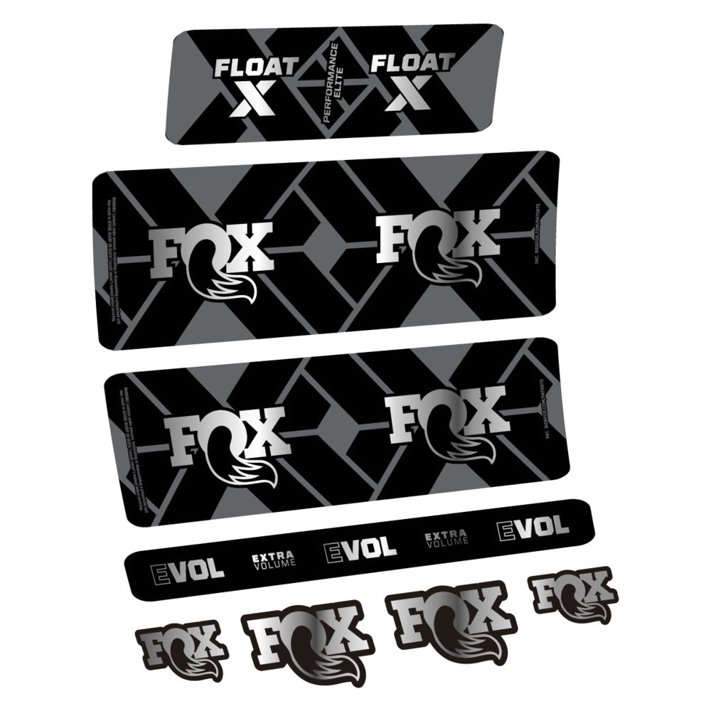 Stickers Fox Float X Performance Elite 2027 compatibles - Autocollants amortisseur VTT