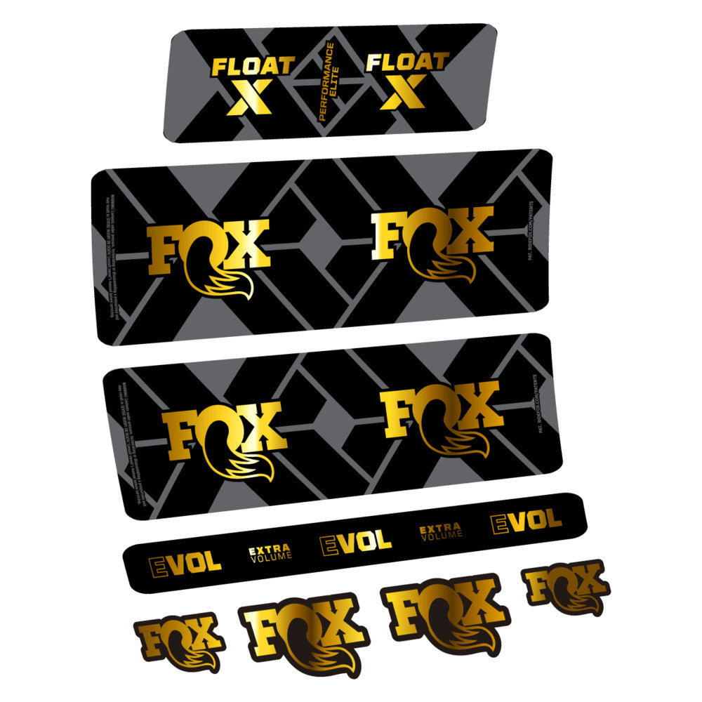 Stickers Fox Float X Performance Elite 2027 compatibles - Autocollants amortisseur VTT