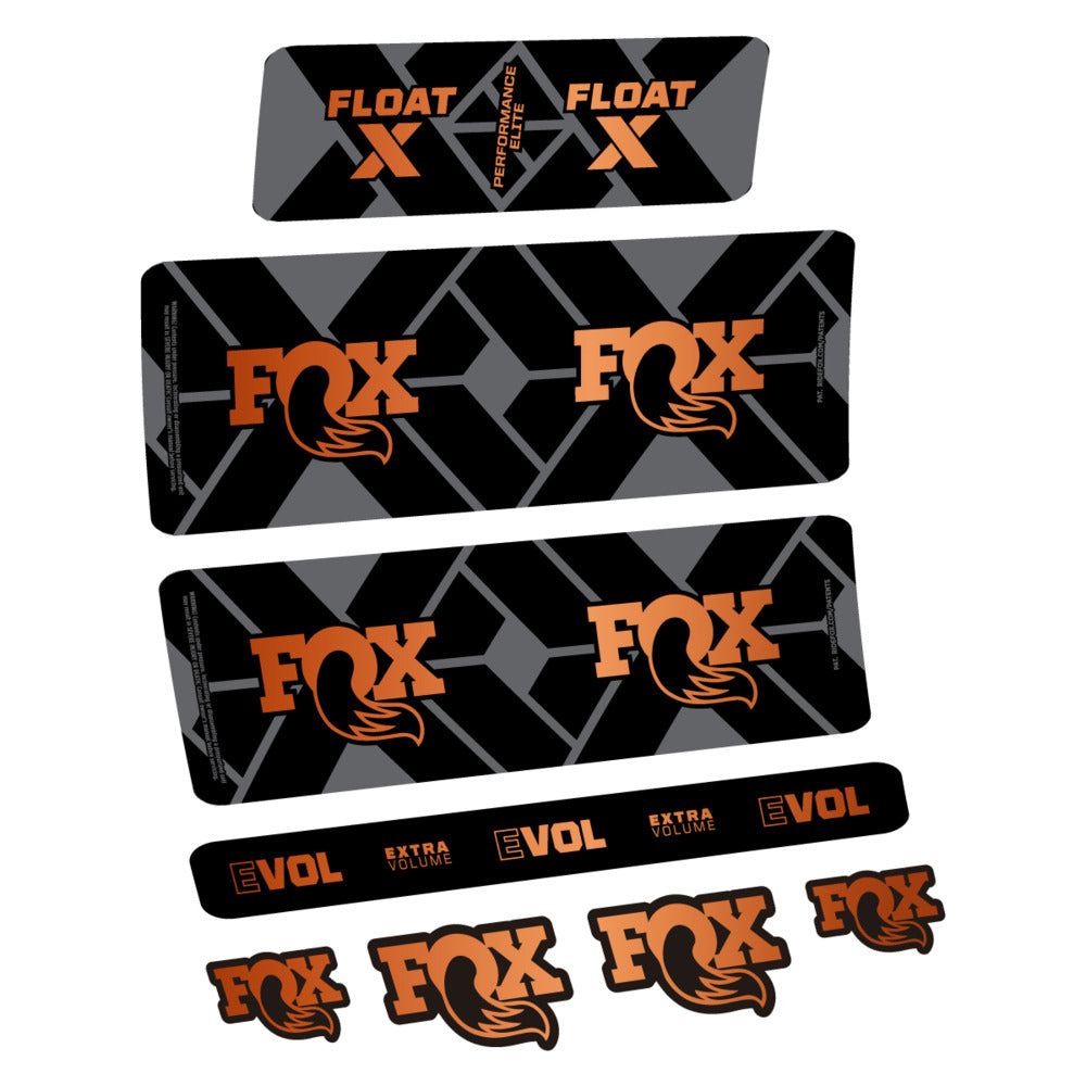 Stickers Fox Float X Performance Elite 2027 compatibles - Autocollants amortisseur VTT