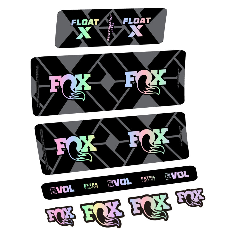 Stickers Fox Float X Performance Elite 2027 compatibles - Autocollants amortisseur VTT