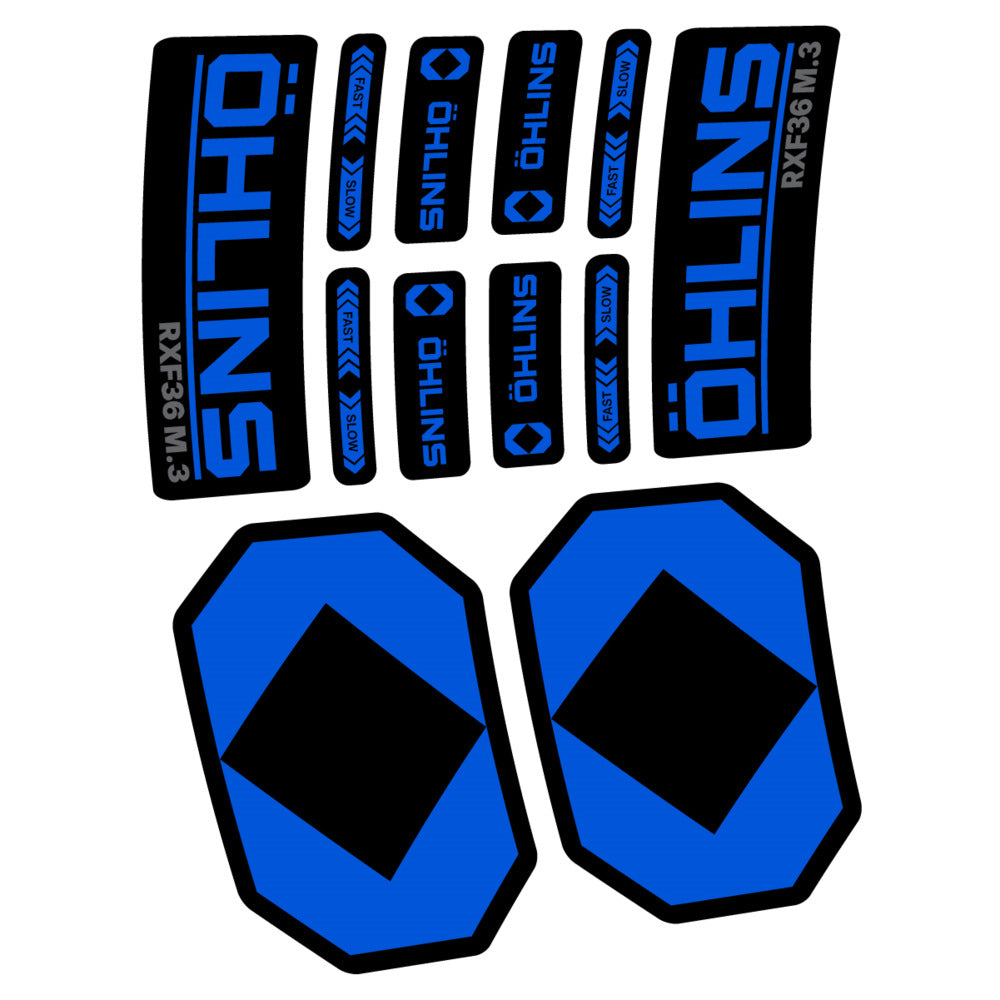 Stickers Öhlins RXF 36 M3 2027 compatibles - Autocollants fourche VTT