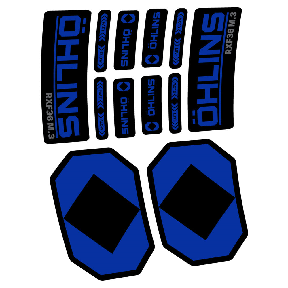 Stickers Öhlins RXF 36 M3 2027 compatibles - Autocollants fourche VTT