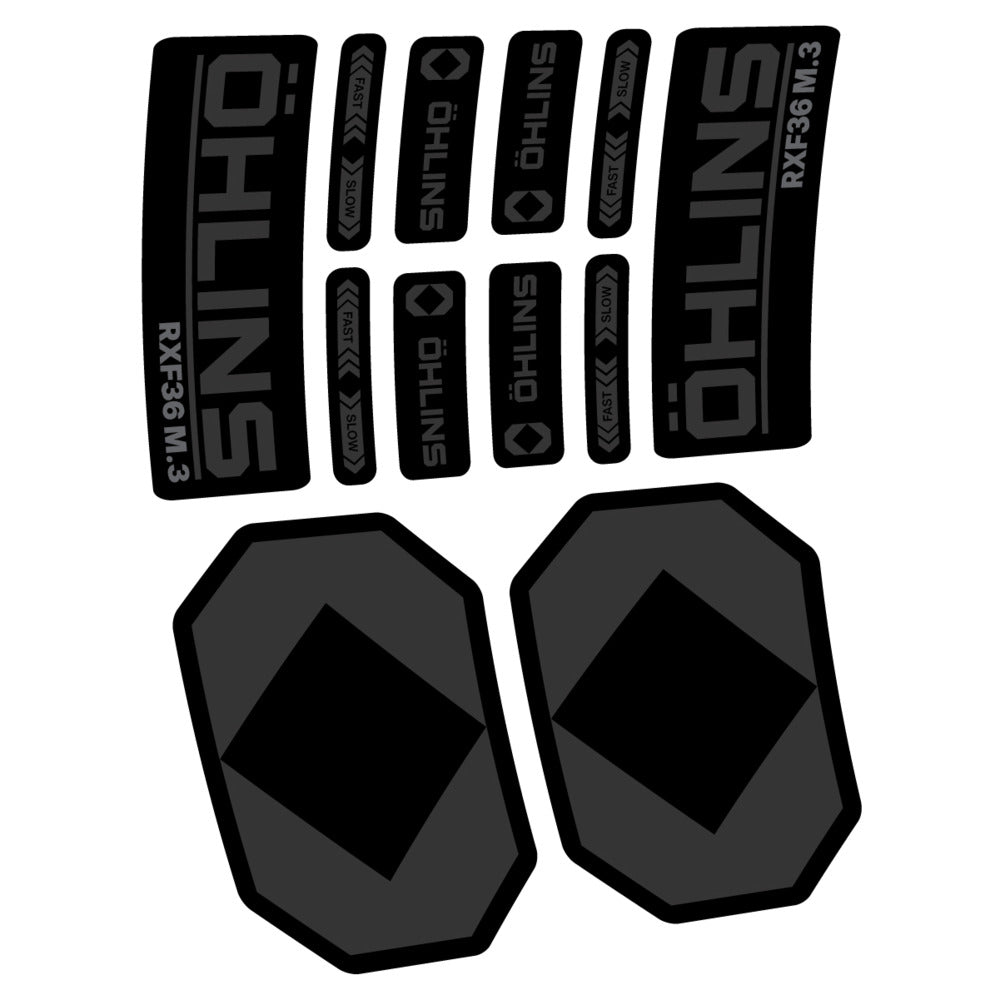 Stickers Öhlins RXF 36 M3 2027 compatibles - Autocollants fourche VTT