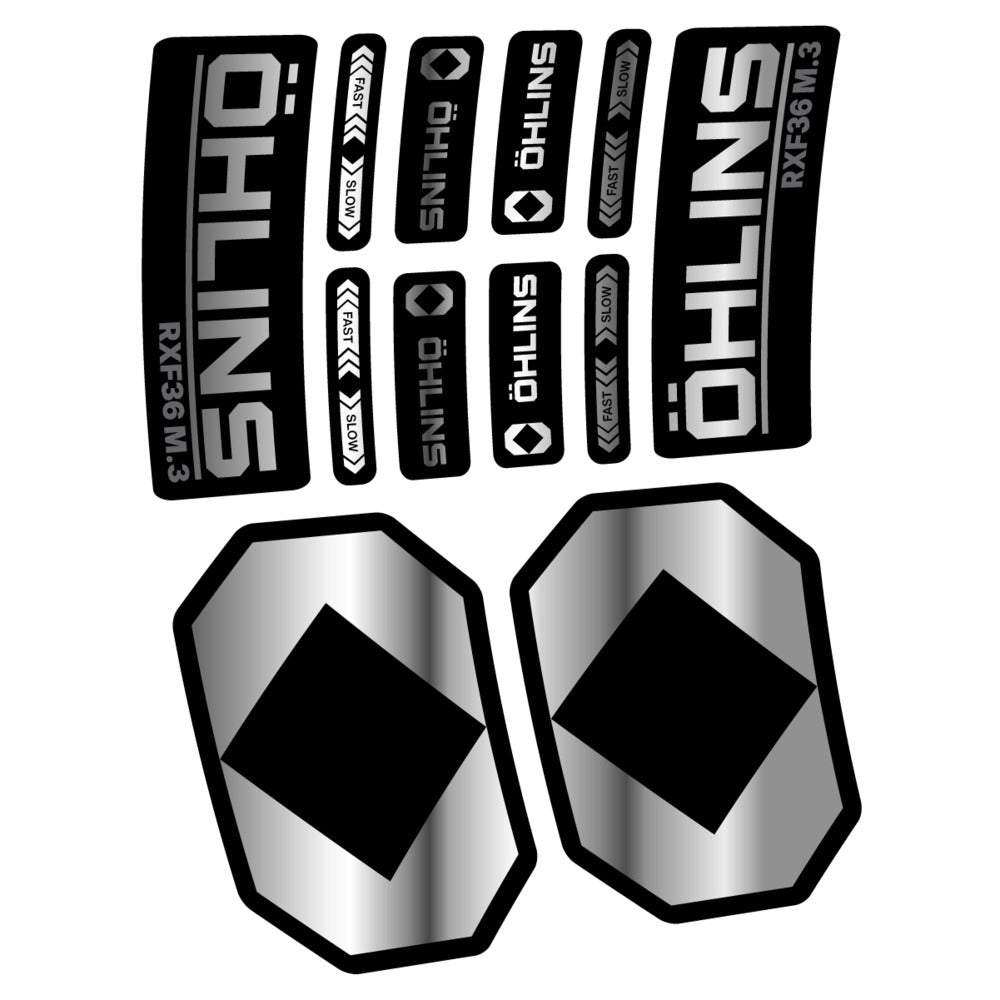 Stickers Öhlins RXF 36 M3 2027 compatibles - Autocollants fourche VTT
