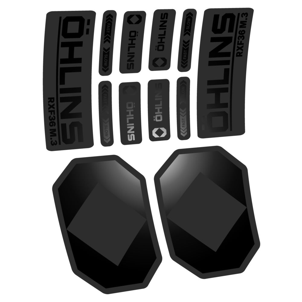 Stickers Öhlins RXF 36 M3 2027 compatibles - Autocollants fourche VTT