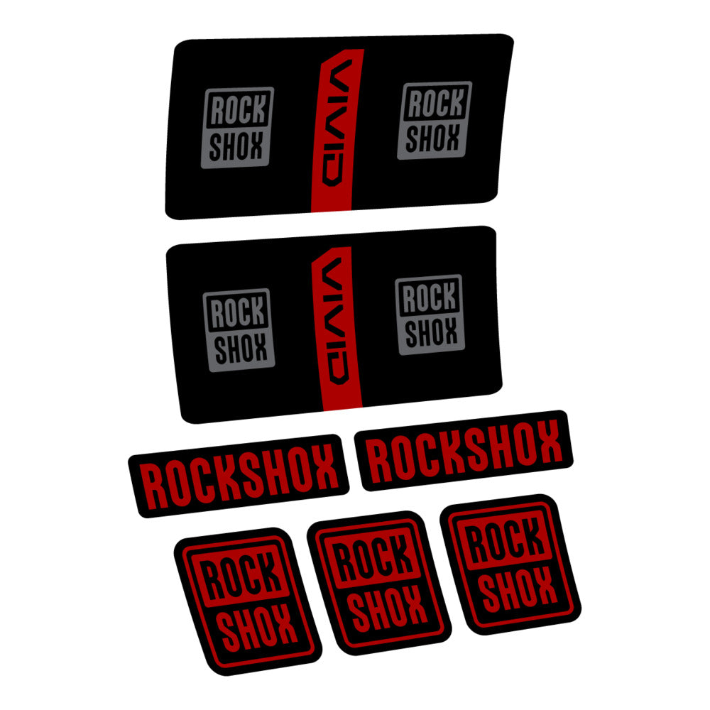 Stickers RockShox Vivid Coil Base 2027 compatibles - Autocollants amortisseur VTT