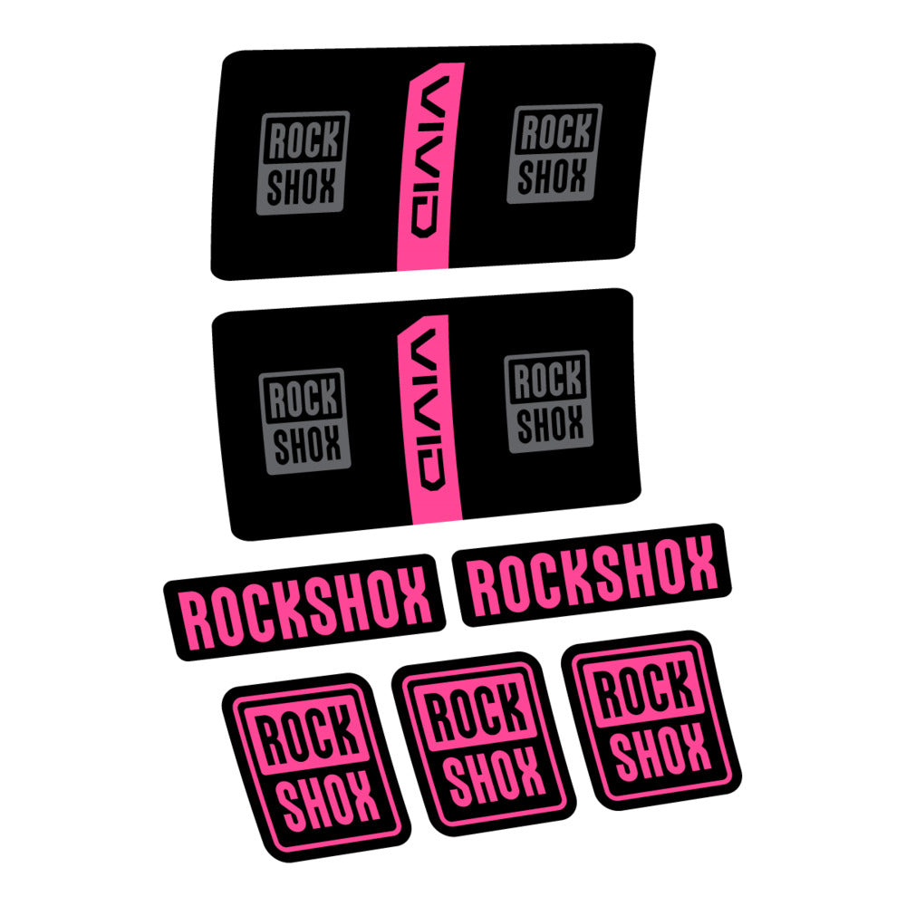 Stickers RockShox Vivid Coil Base 2027 compatibles - Autocollants amortisseur VTT