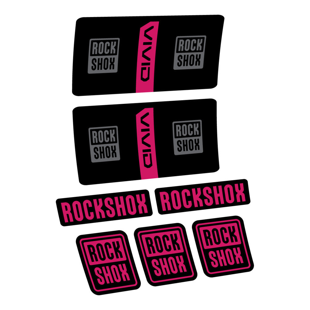 Stickers RockShox Vivid Coil Base 2027 compatibles - Autocollants amortisseur VTT