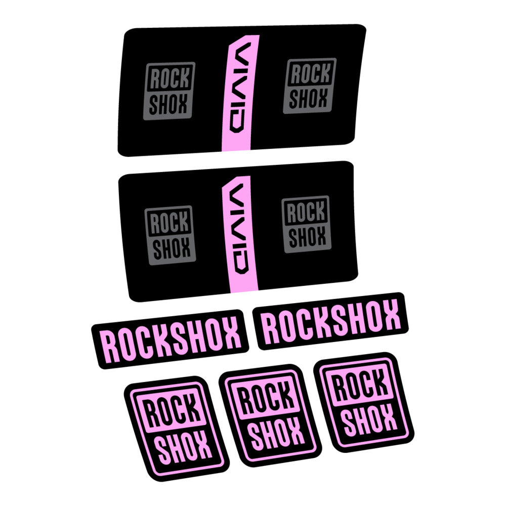 Stickers RockShox Vivid Coil Base 2027 compatibles - Autocollants amortisseur VTT