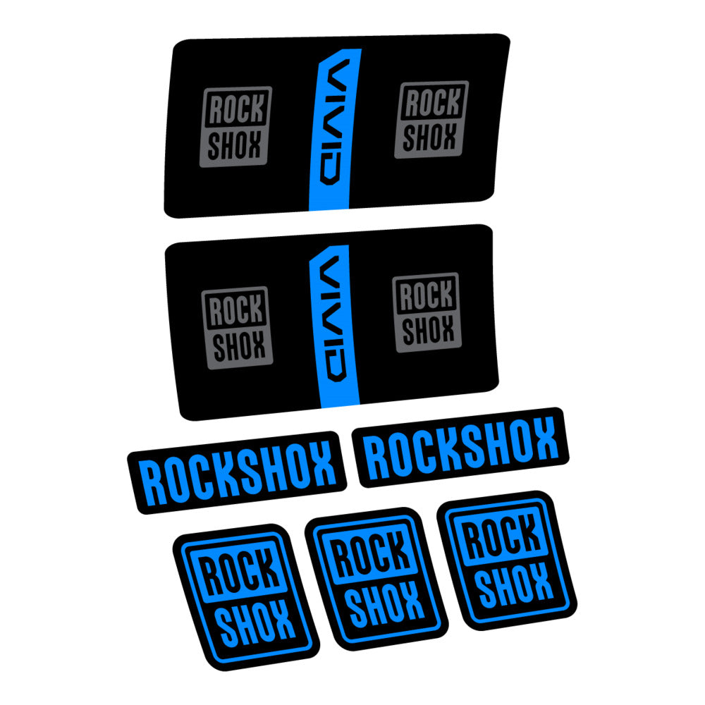 Stickers RockShox Vivid Coil Base 2027 compatibles - Autocollants amortisseur VTT