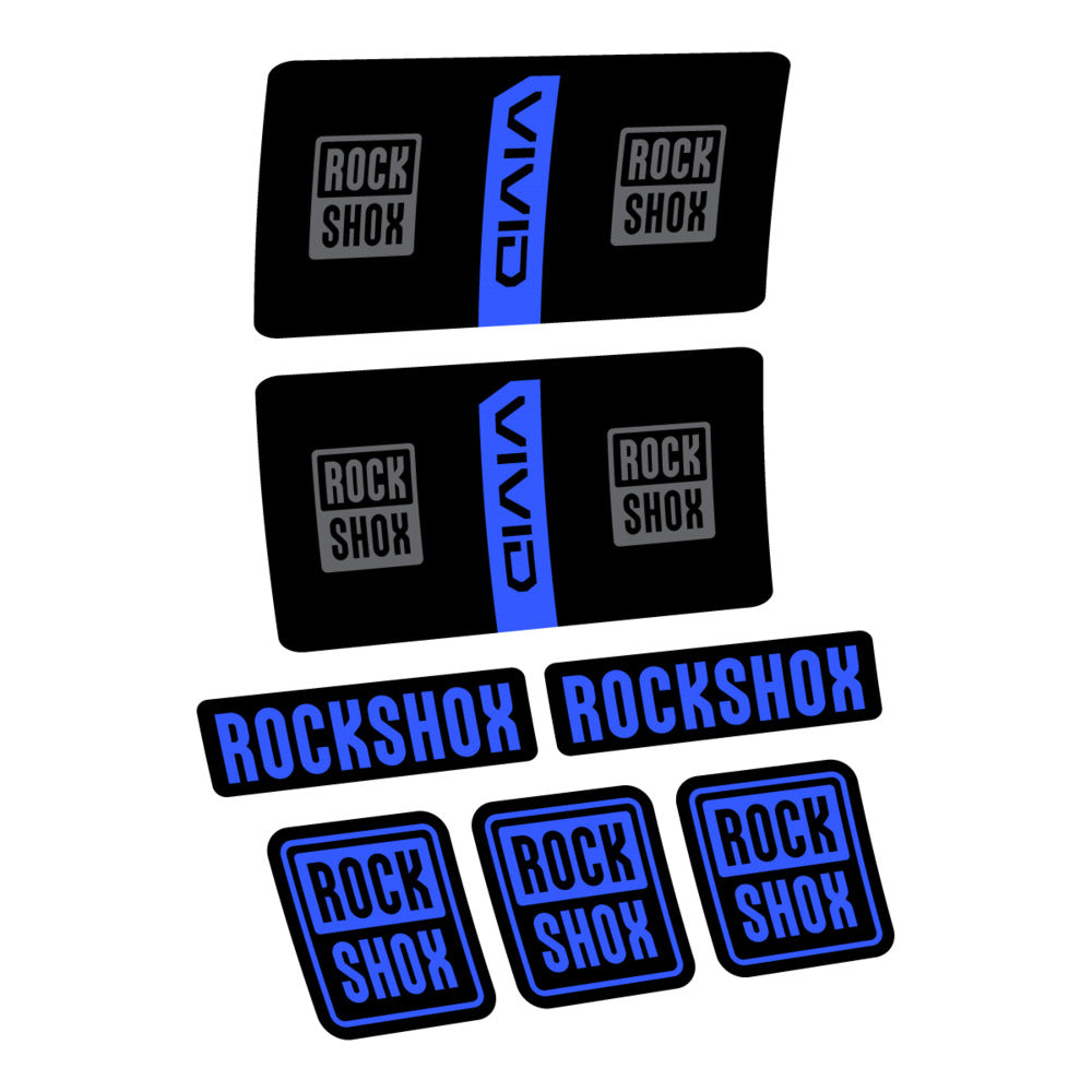 Stickers RockShox Vivid Coil Base 2027 compatibles - Autocollants amortisseur VTT