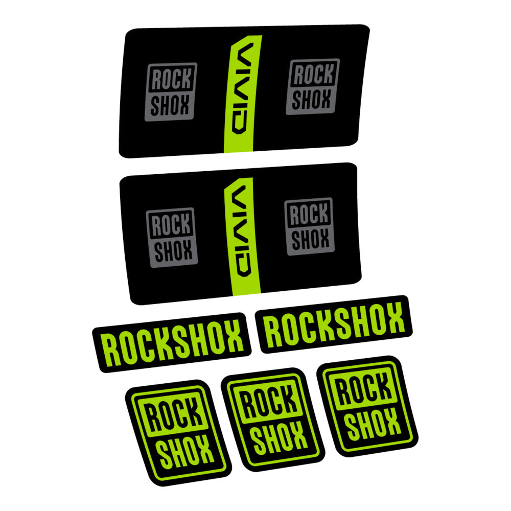 Stickers RockShox Vivid Coil Base 2027 compatibles - Autocollants amortisseur VTT