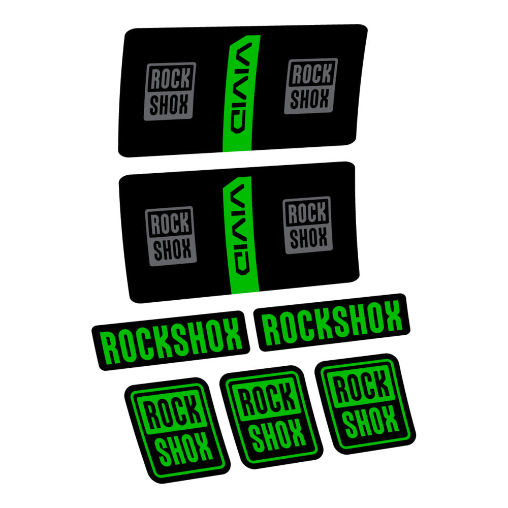 Stickers RockShox Vivid Coil Base 2027 compatibles - Autocollants amortisseur VTT