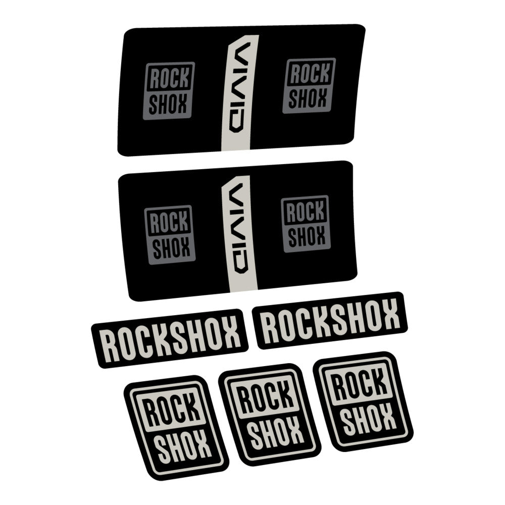 Stickers RockShox Vivid Coil Base 2027 compatibles - Autocollants amortisseur VTT