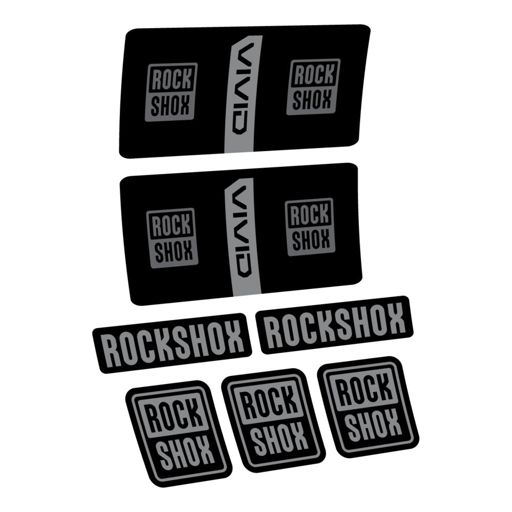 Stickers RockShox Vivid Coil Base 2027 compatibles - Autocollants amortisseur VTT