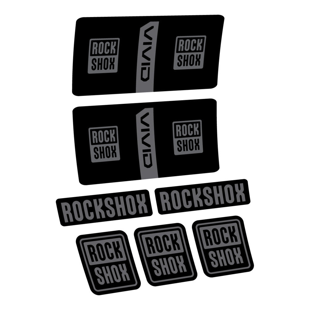 Stickers RockShox Vivid Coil Base 2027 compatibles - Autocollants amortisseur VTT