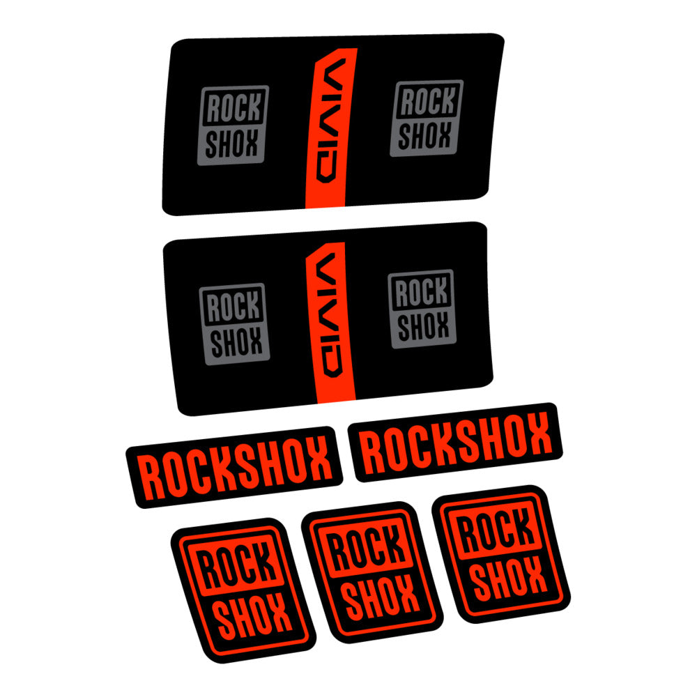 Stickers RockShox Vivid Coil Base 2027 compatibles - Autocollants amortisseur VTT