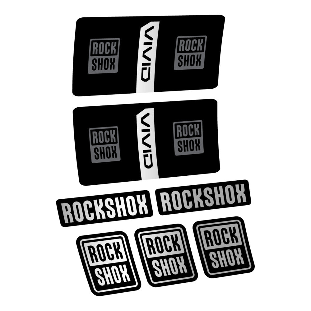 Stickers RockShox Vivid Coil Base 2027 compatibles - Autocollants amortisseur VTT