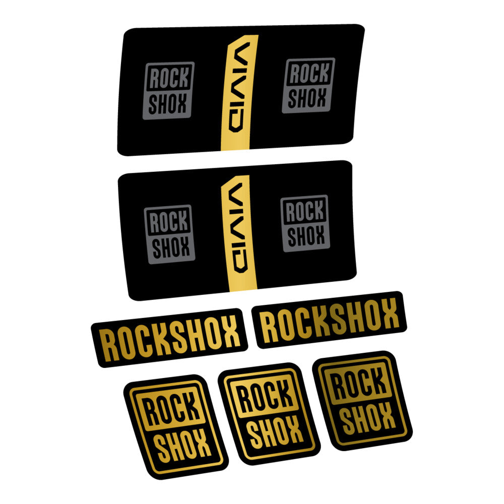 Stickers RockShox Vivid Coil Base 2027 compatibles - Autocollants amortisseur VTT