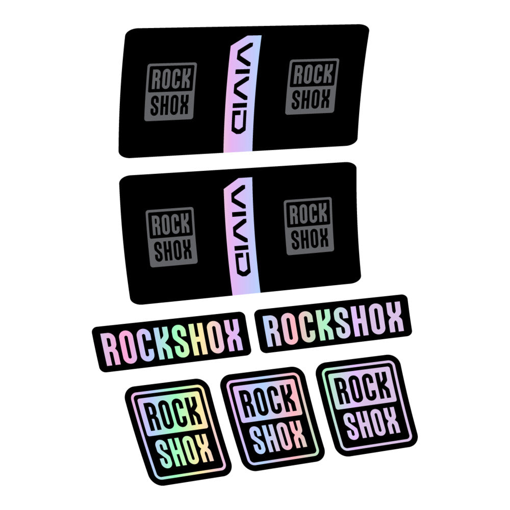 Stickers RockShox Vivid Coil Base 2027 compatibles - Autocollants amortisseur VTT