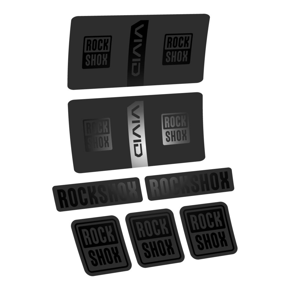 Stickers RockShox Vivid Coil Base 2027 compatibles - Autocollants amortisseur VTT