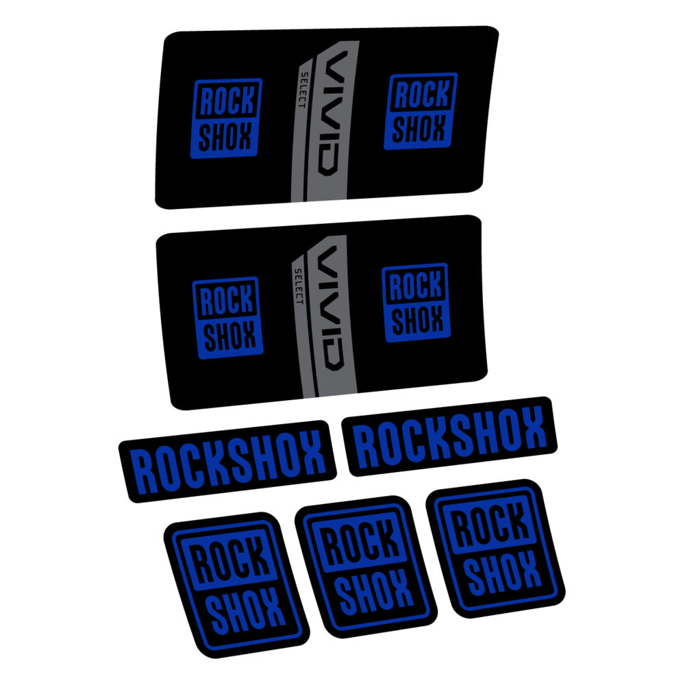 Stickers RockShox Vivid Coil Select 2027 compatibles - Autocollants amortisseur VTT