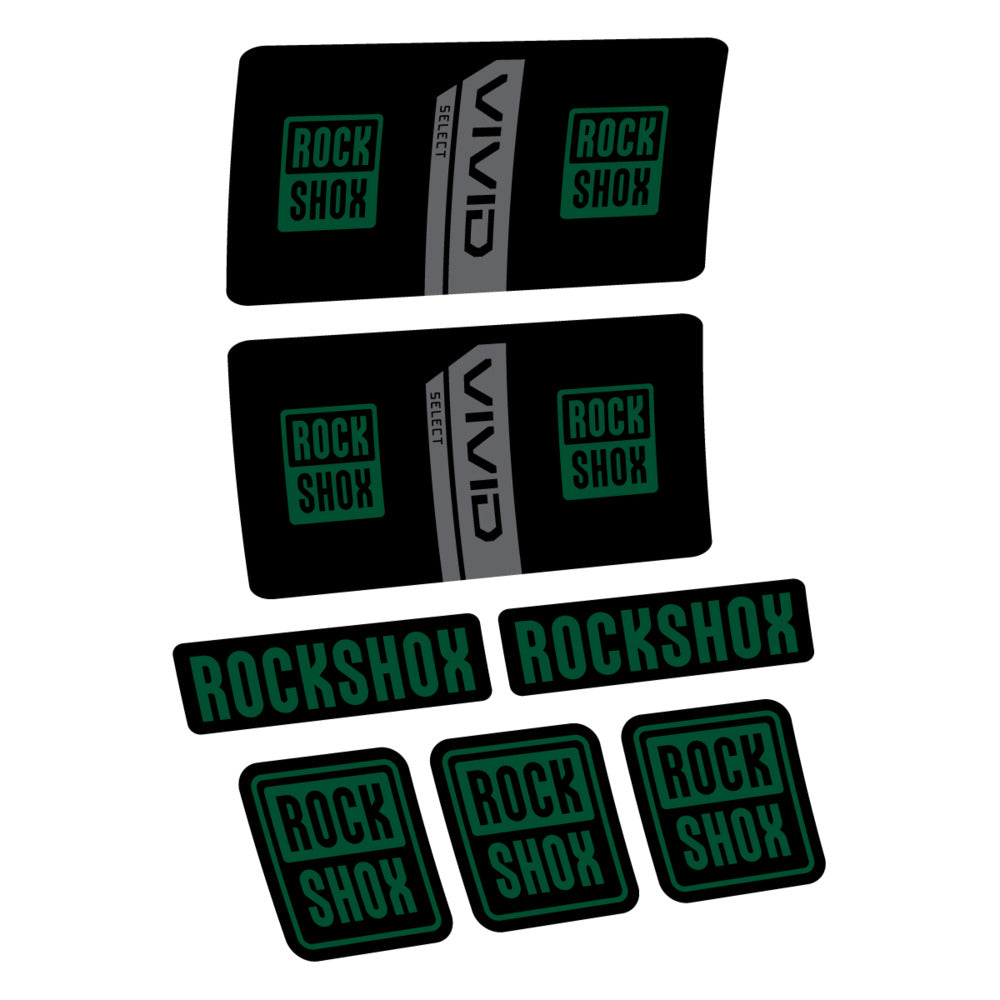 Stickers RockShox Vivid Coil Select 2027 compatibles - Autocollants amortisseur VTT