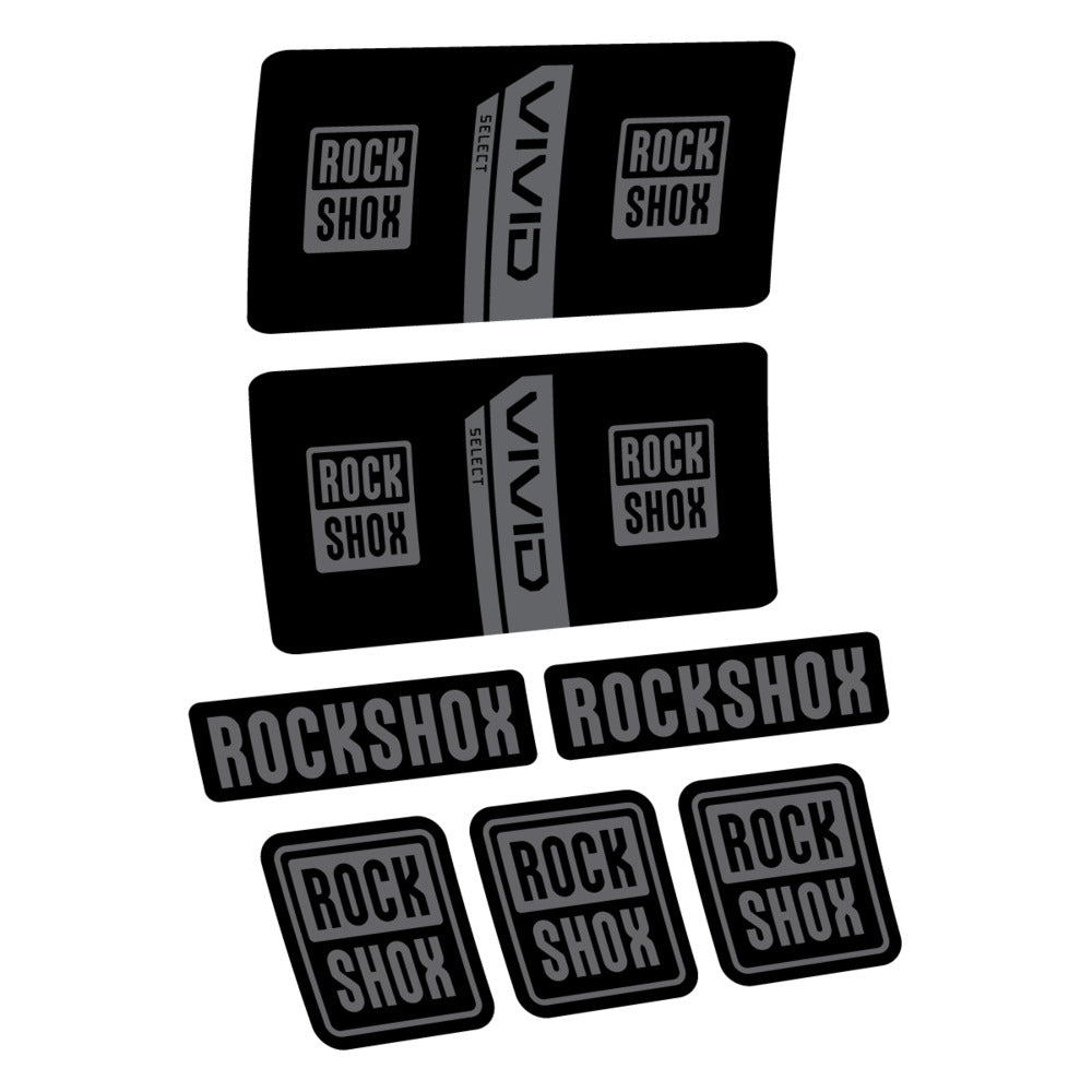 Stickers RockShox Vivid Coil Select 2027 compatibles - Autocollants amortisseur VTT
