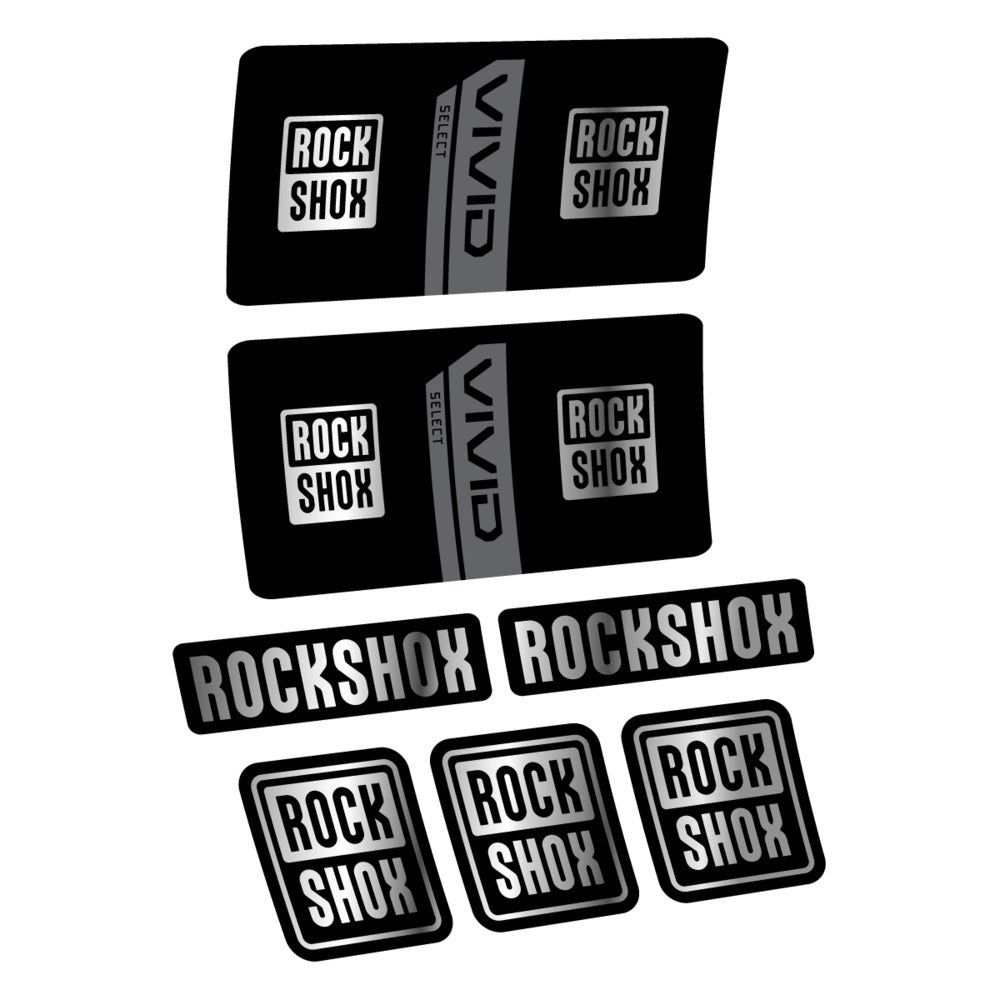 Stickers RockShox Vivid Coil Select 2027 compatibles - Autocollants amortisseur VTT