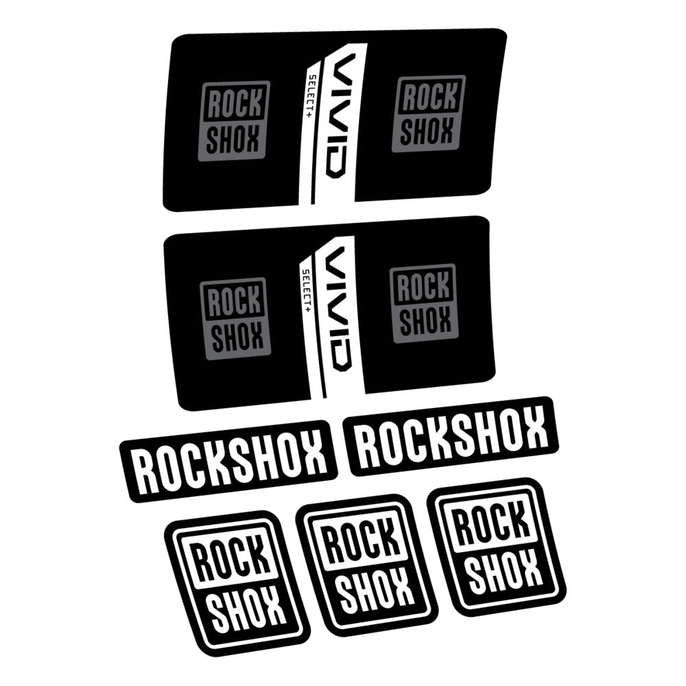 Stickers RockShox Vivid Coil Select 2027 v2 compatibles - Autocollants amortisseur VTT