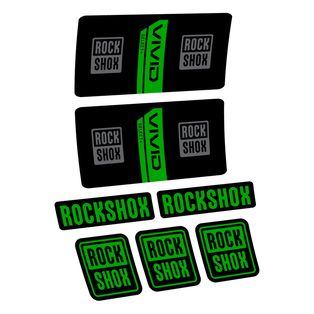 Stickers RockShox Vivid Coil Select 2027 v2 compatibles - Autocollants amortisseur VTT