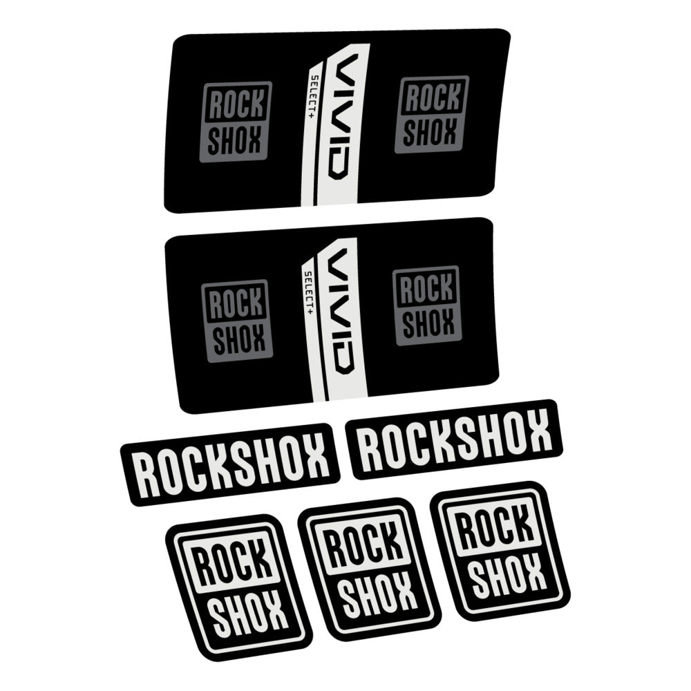 Stickers RockShox Vivid Coil Select 2027 v2 compatibles - Autocollants amortisseur VTT