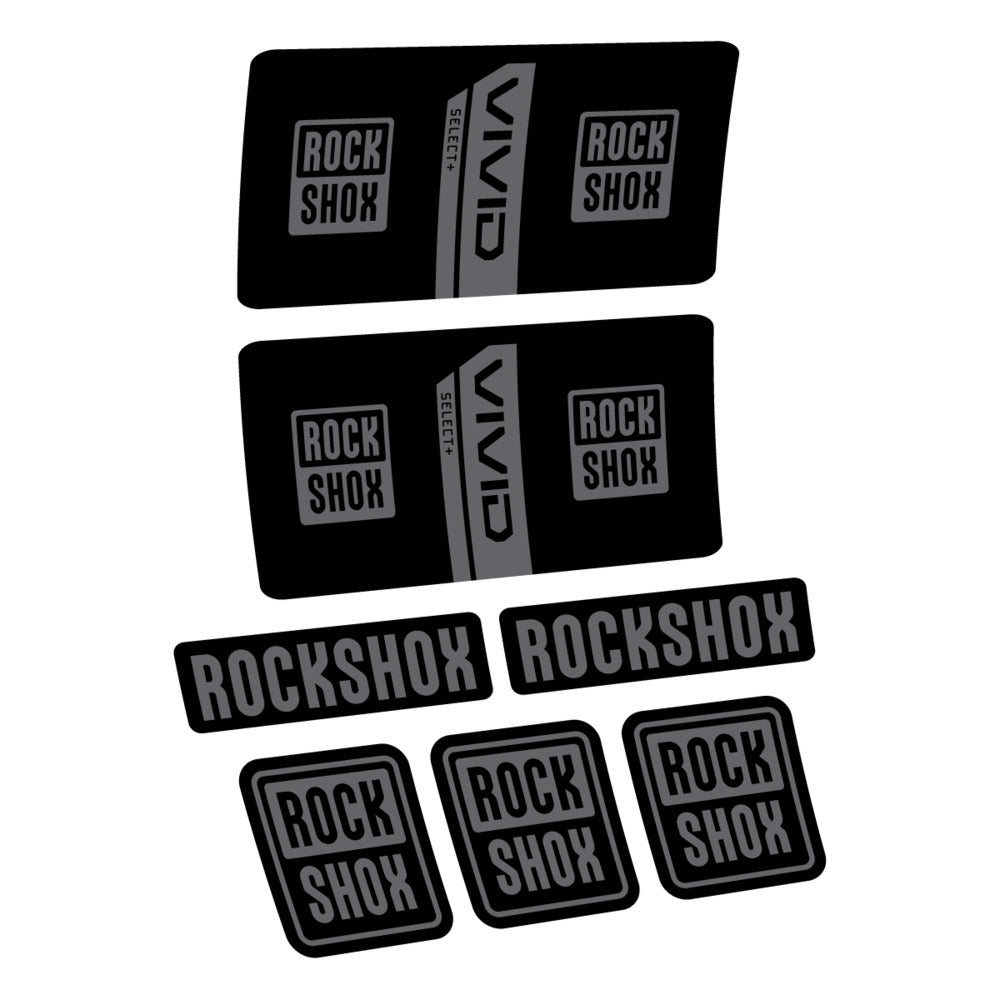 Stickers RockShox Vivid Coil Select 2027 v2 compatibles - Autocollants amortisseur VTT