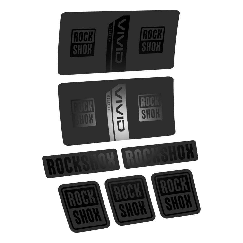 Stickers RockShox Vivid Coil Select 2027 v2 compatibles - Autocollants amortisseur VTT