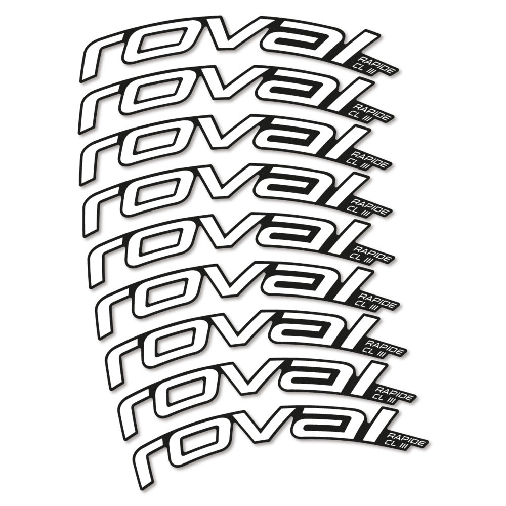 Stickers Roval Rapide CL III 2026 compatibles - Autocollants roue vélo route