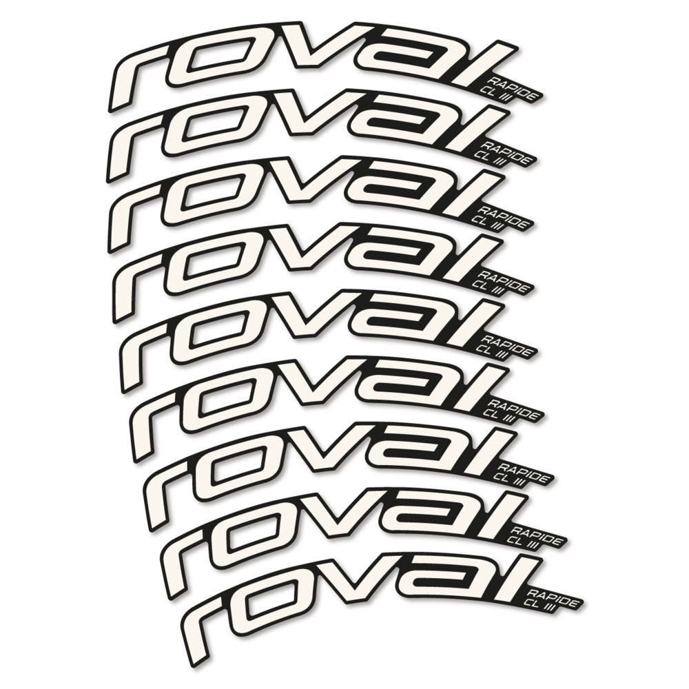 Stickers Roval Rapide CL III 2026 compatibles - Autocollants roue vélo route