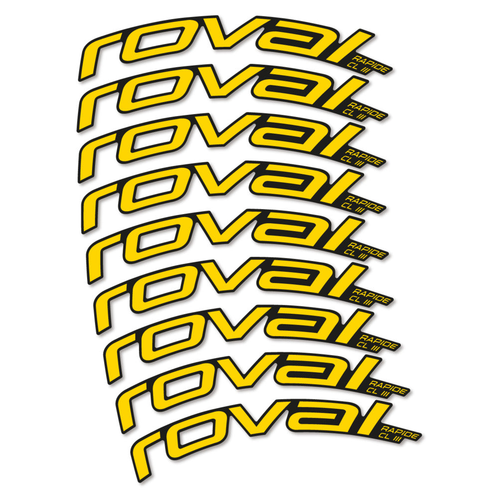 Stickers Roval Rapide CL III 2026 compatibles - Autocollants roue vélo route
