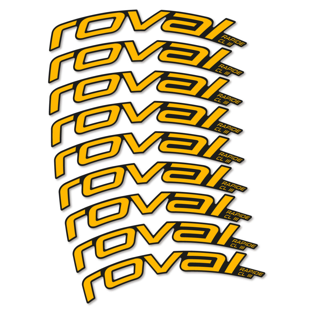 Stickers Roval Rapide CL III 2026 compatibles - Autocollants roue vélo route