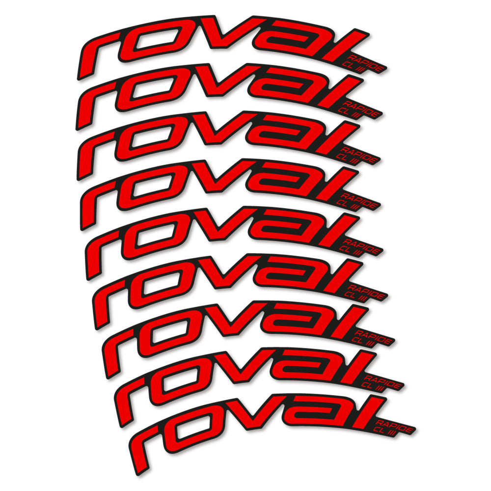 Stickers Roval Rapide CL III 2026 compatibles - Autocollants roue vélo route
