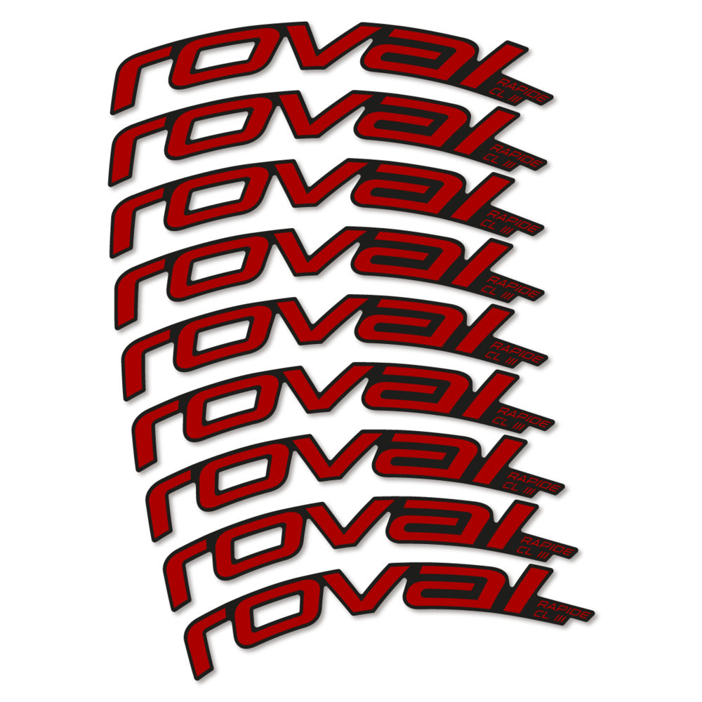 Stickers Roval Rapide CL III 2026 compatibles - Autocollants roue vélo route