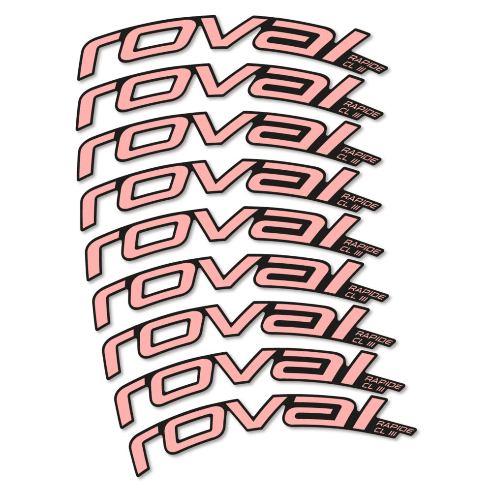 Stickers Roval Rapide CL III 2026 compatibles - Autocollants roue vélo route