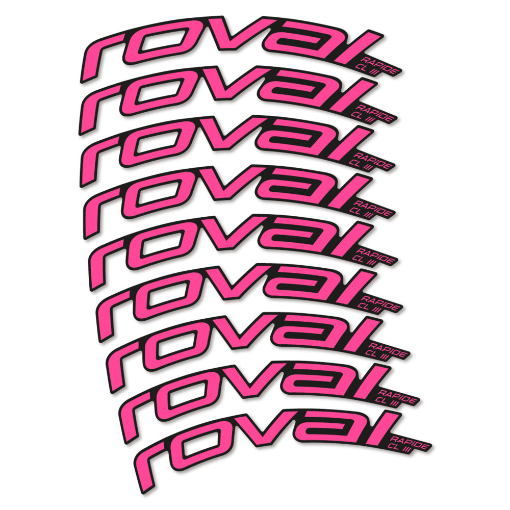 Stickers Roval Rapide CL III 2026 compatibles - Autocollants roue vélo route