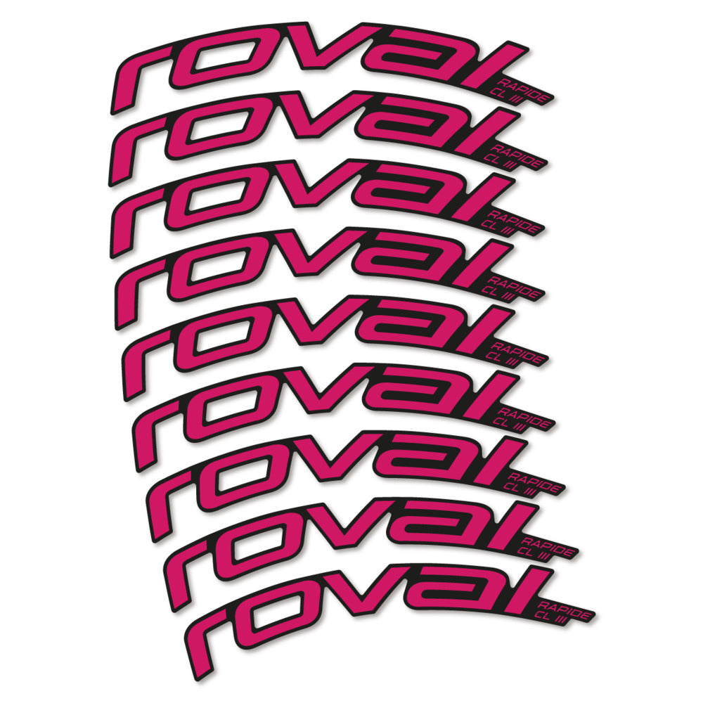 Stickers Roval Rapide CL III 2026 compatibles - Autocollants roue vélo route